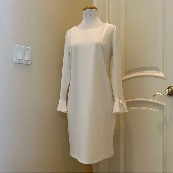 Neiman Marcus Dresses | Nwot Neiman Marcus Classic Ivory Knit Dress | Color: Cream | Size: 10 | Dedefede's Closet Neiman Marcus Dresses | Nwot Neiman Marcus Classic Ivory Knit Dress | Color: Cream | Size: 10 | Dedefede's Closet